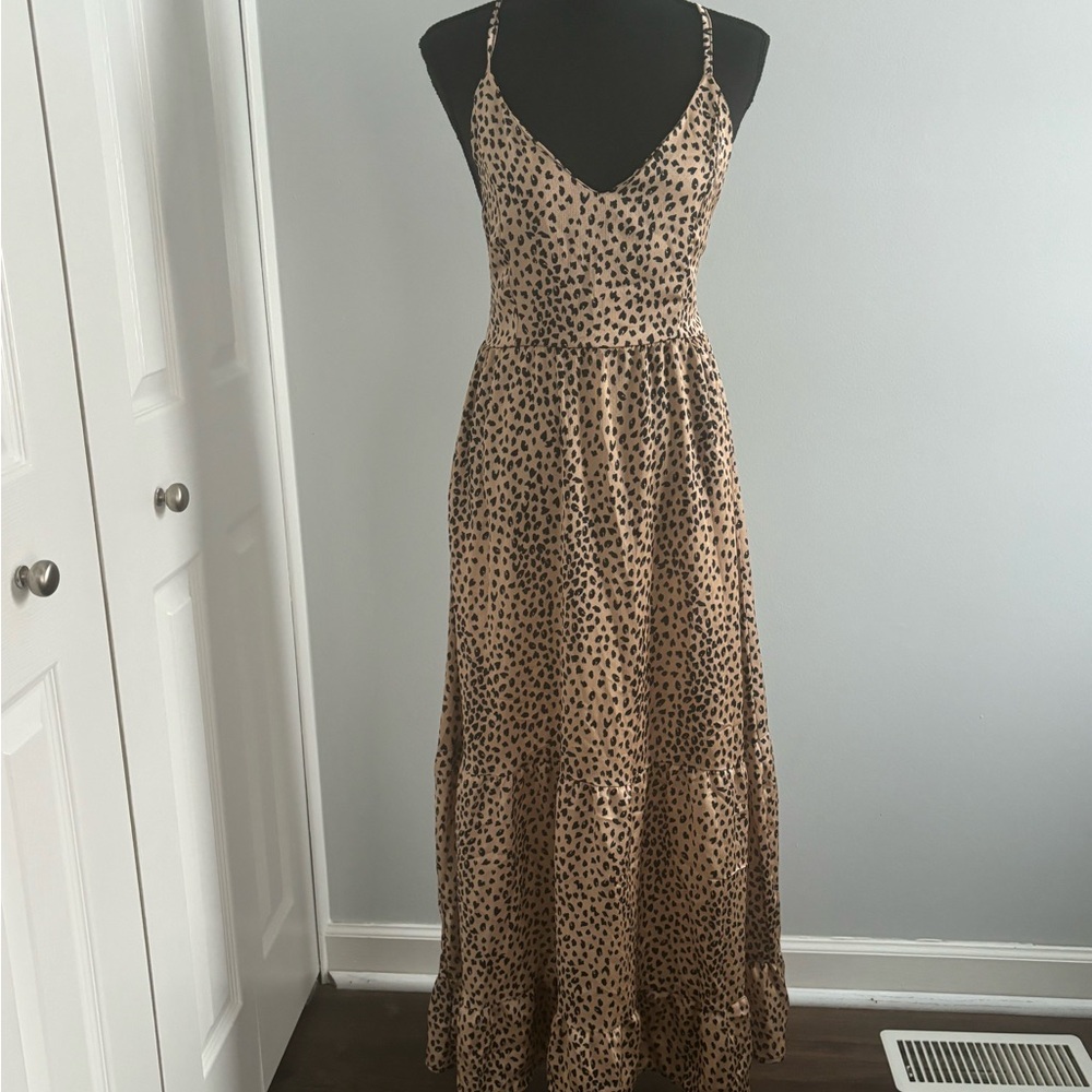 Animal print maxi